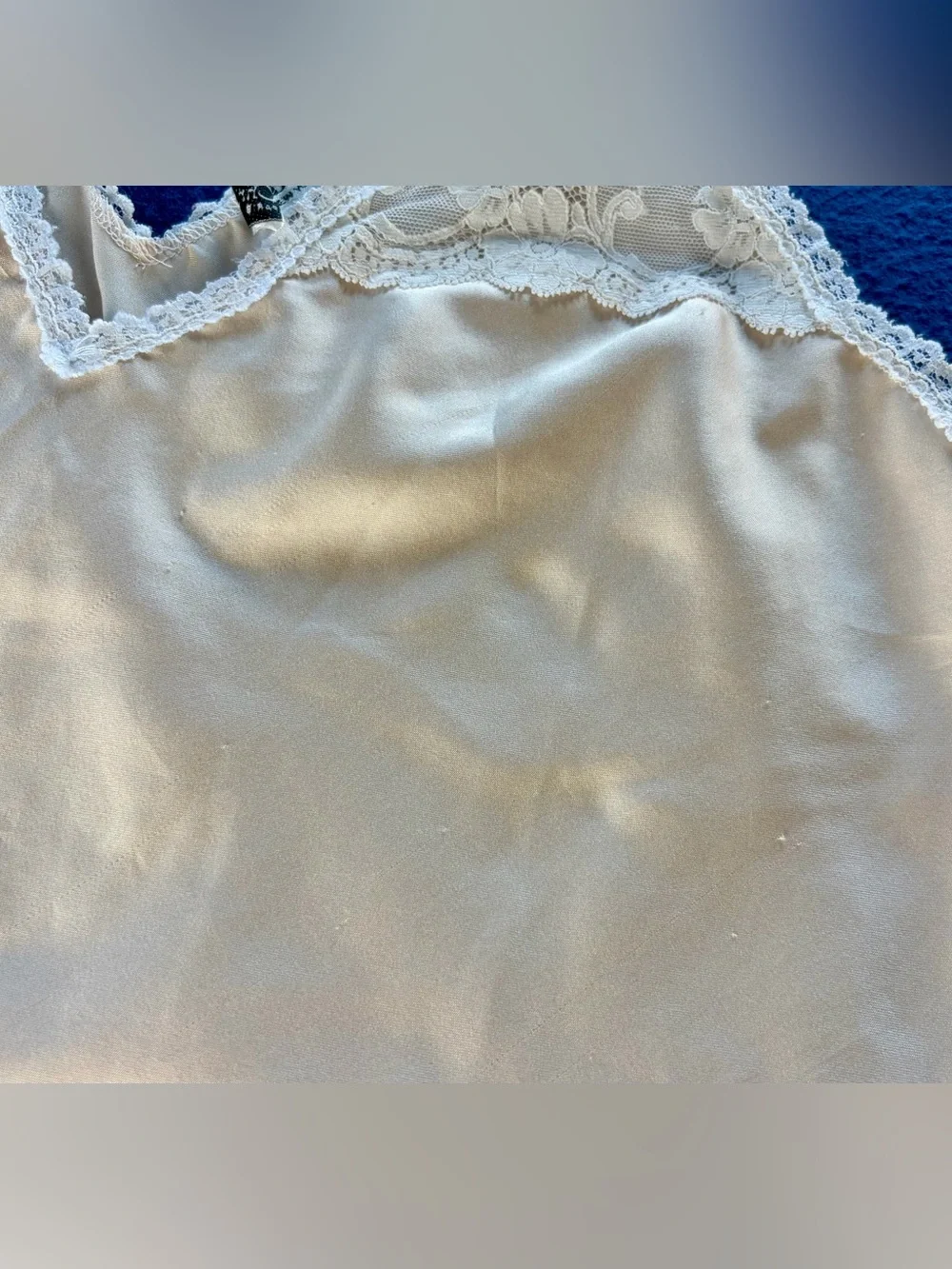 VTG 80s Christian Dior Monogramed Lingerie set size S/M Lace Camisole and Slip